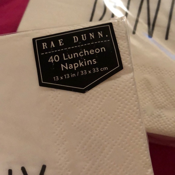 Rae Dunn "Bunny" napkins 2 packages NEW - Picture 3 of 5